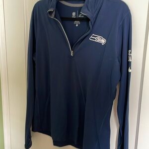 Worn twice Nike dry fit Seattle Seahawks size large work out 1/4 zip